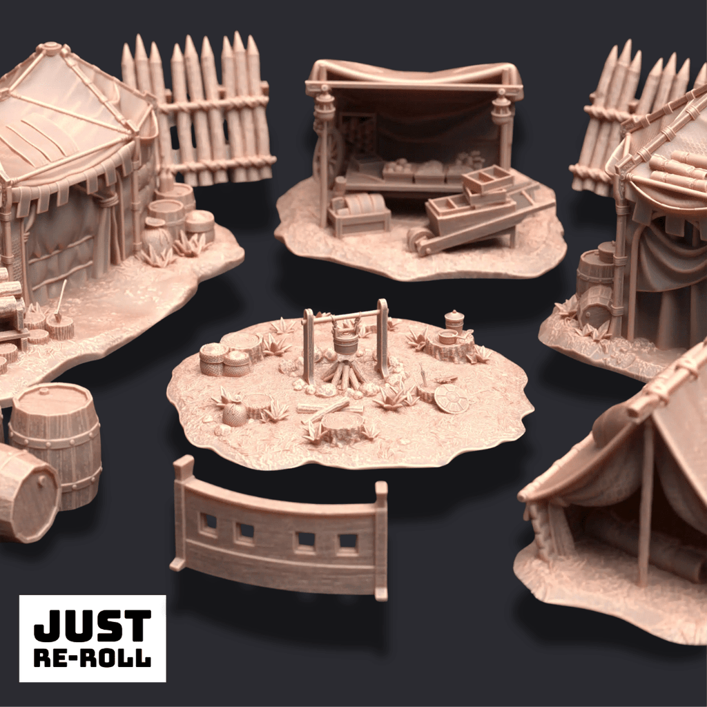 A Place of Respite – 3D Printed Camp Terrain - Just Re-Roll