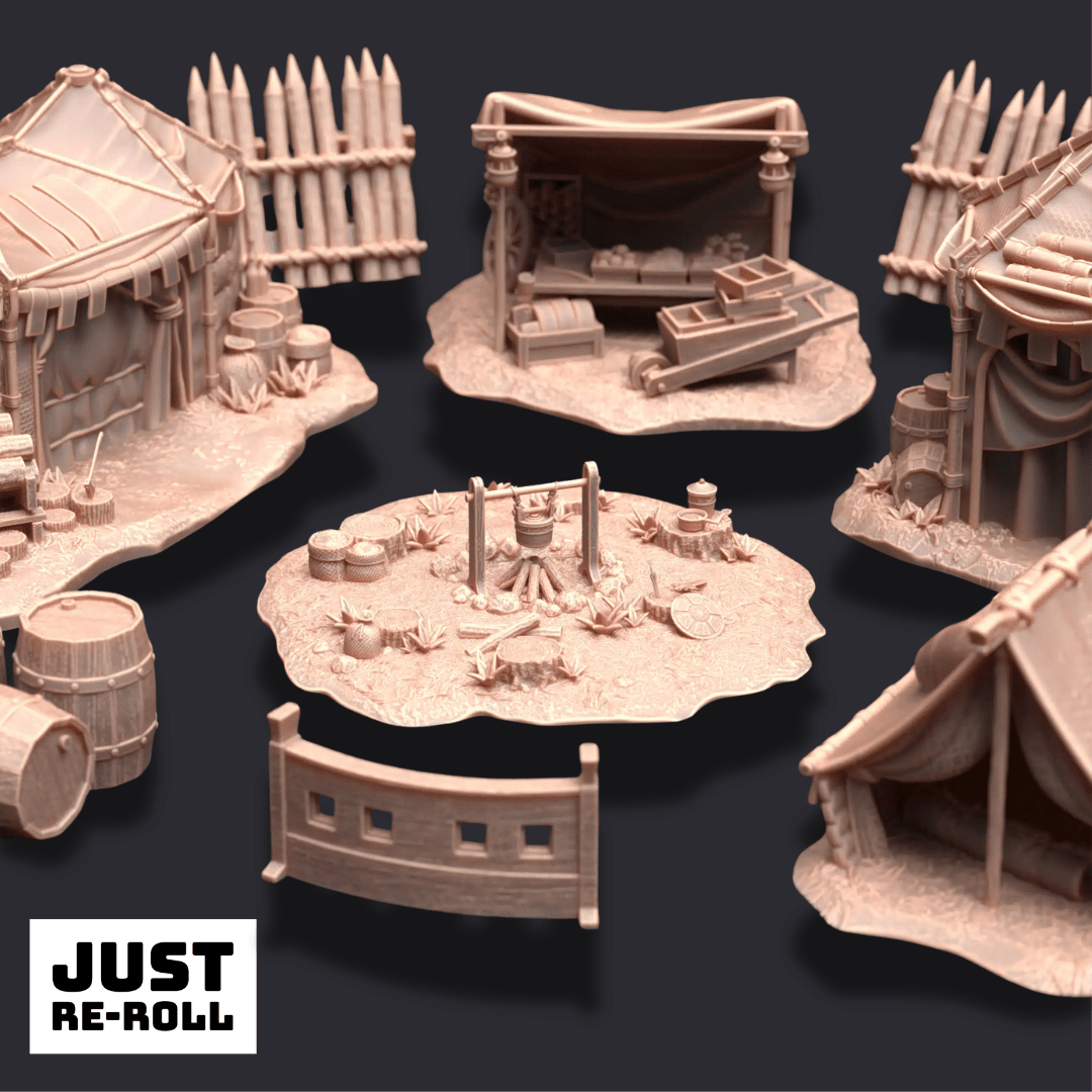 A Place of Respite – 3D Printed Camp Terrain - Just Re-Roll