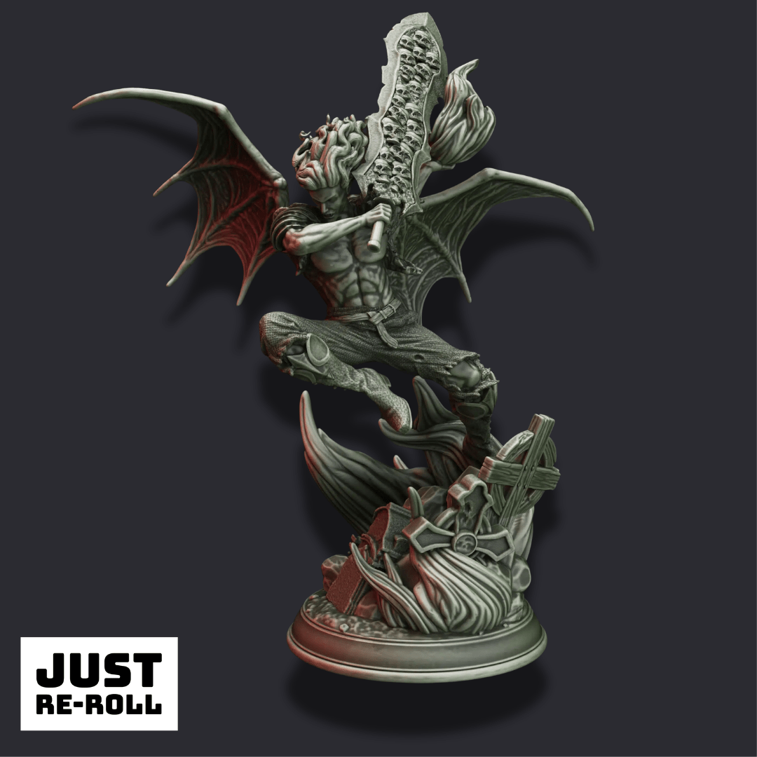 Almenhier Thrasliche – Alpha Vampire - 3D Printed Hex Hunter Miniature - Just Re-Roll