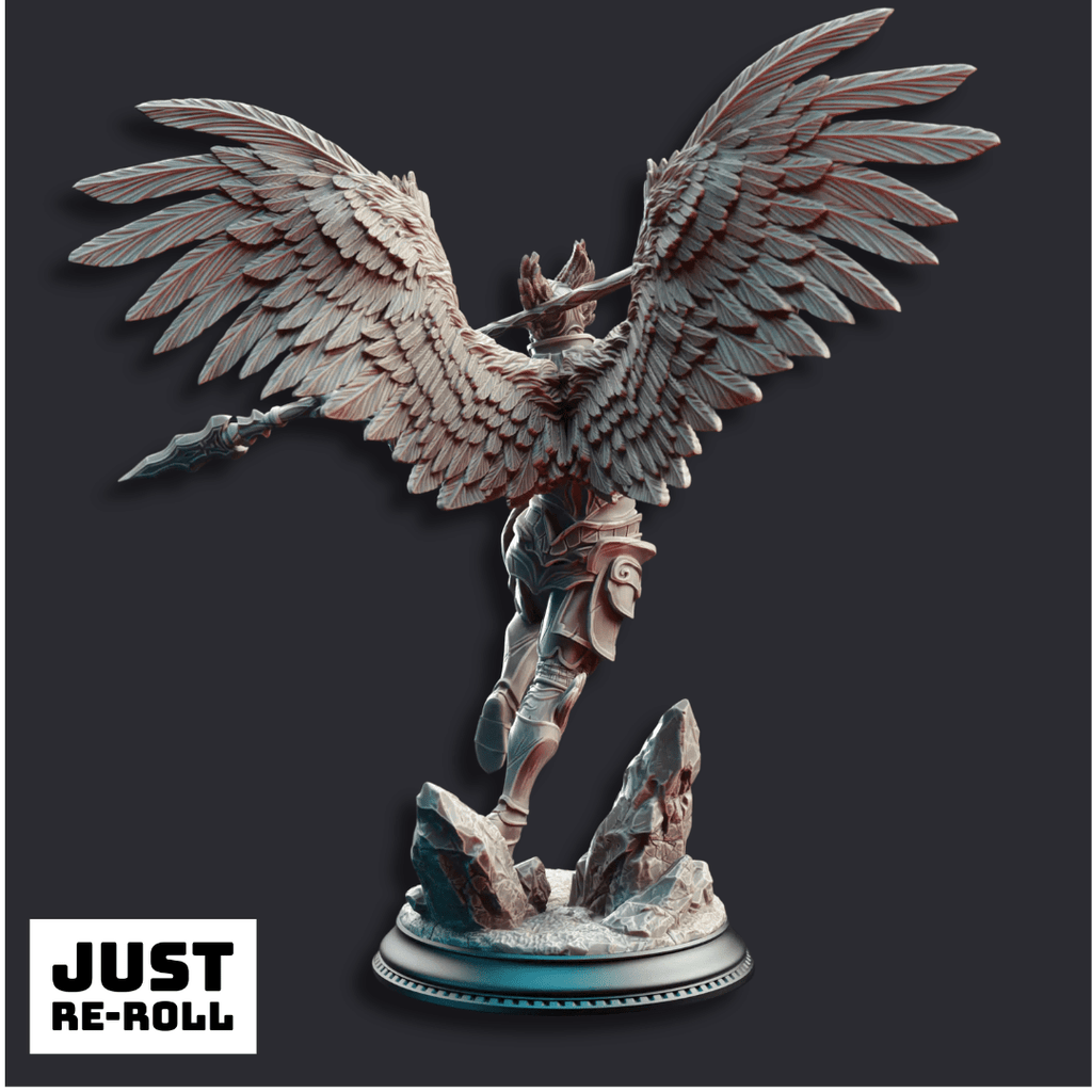 Angels of Syelden Selvaneri Warriors - 3D Printed Paladin Character Miniatures - Just Re - Roll