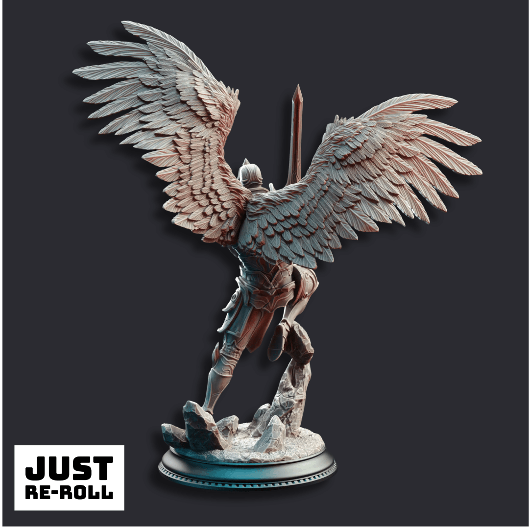 Angels of Syelden Selvaneri Warriors - 3D Printed Paladin Character Miniatures - Just Re - Roll
