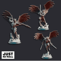 Angels of Syelden Selvaneri Warriors - 3D Printed Paladin Character Miniatures - Just Re - Roll