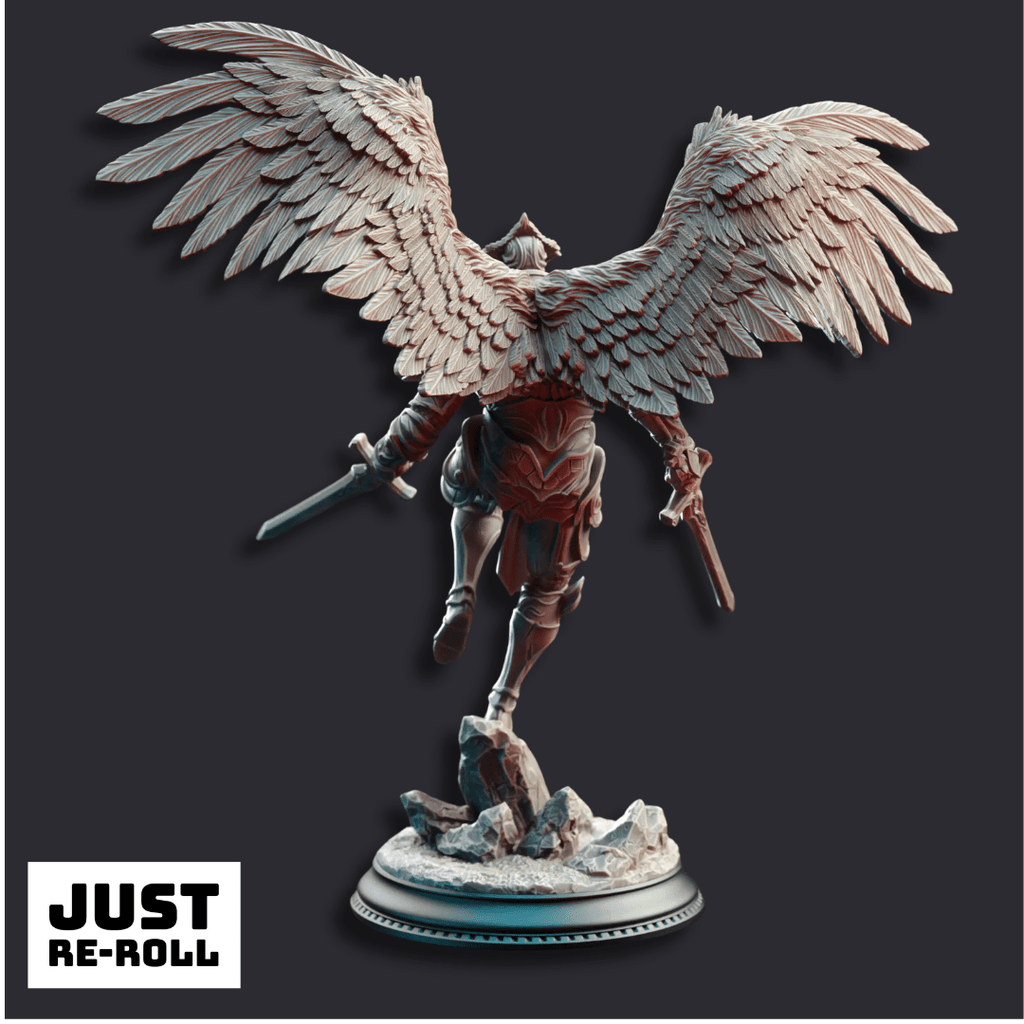 Angels of Syelden Selvaneri Warriors - 3D Printed Paladin Character Miniatures - Just Re - Roll