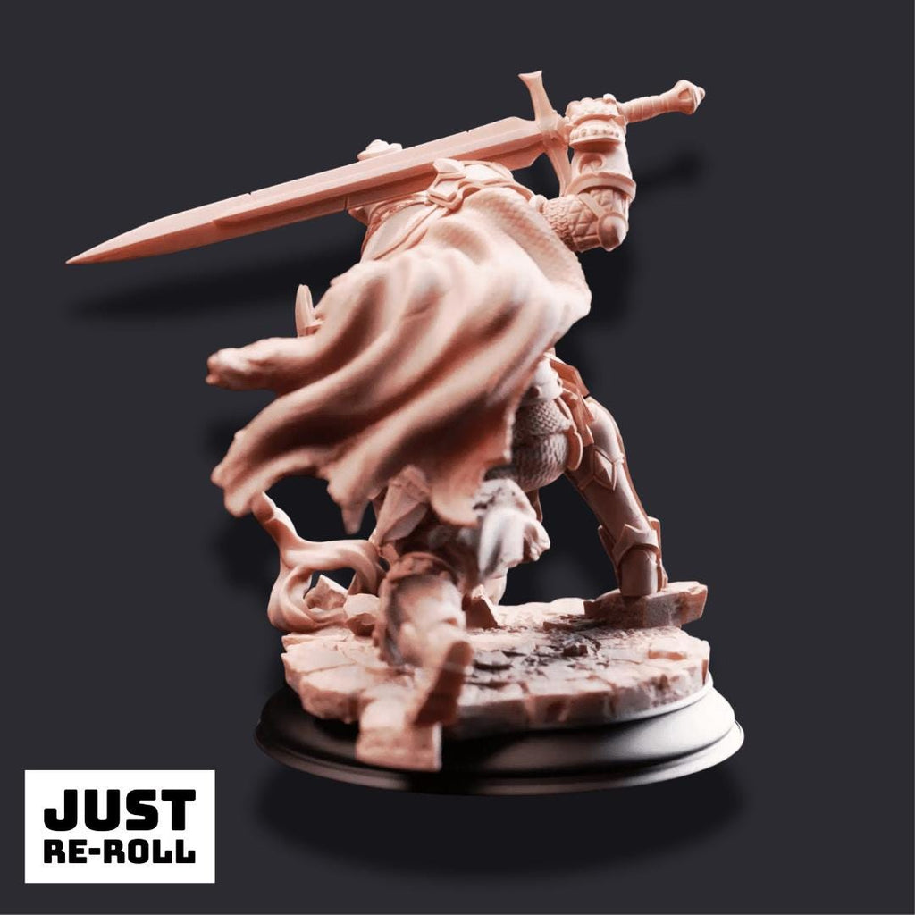 Arcane Armour of the Bastion - 3D Fighter Miniature - Just Re - Roll