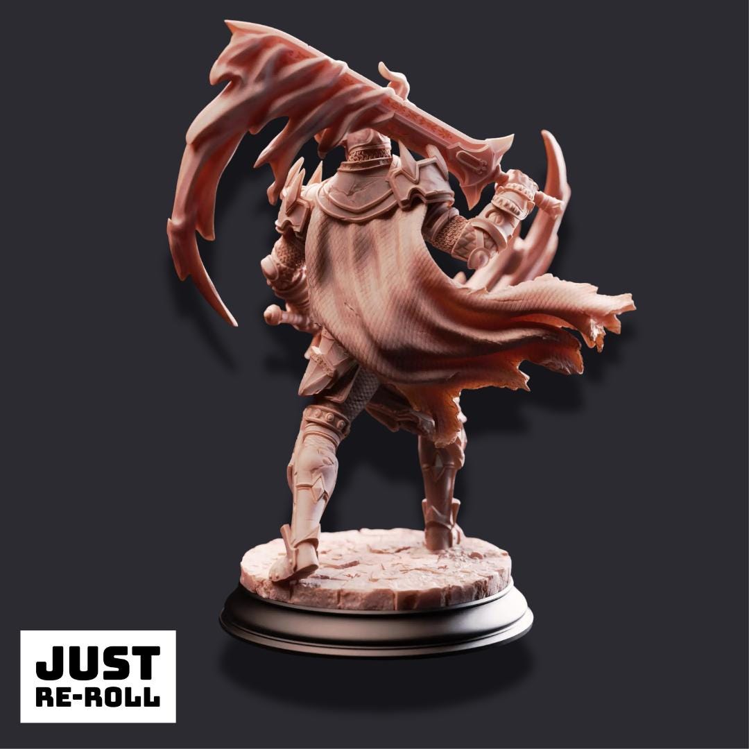 Arcane Armour of the Bastion - 3D Fighter Miniature - Just Re - Roll