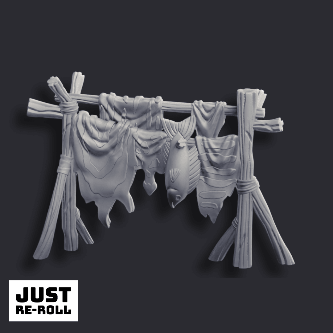 Arctic Camp Props - 3D Printed Miniature Terrain - Just Re - Roll