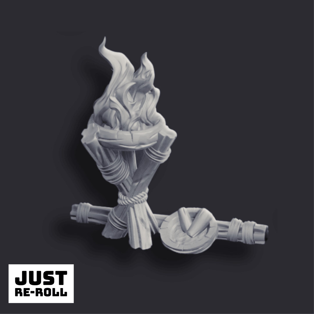 Arctic Camp Props - 3D Printed Miniature Terrain - Just Re - Roll