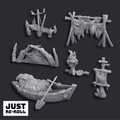 Arctic Camp Props - 3D Printed Miniature Terrain - Just Re - Roll