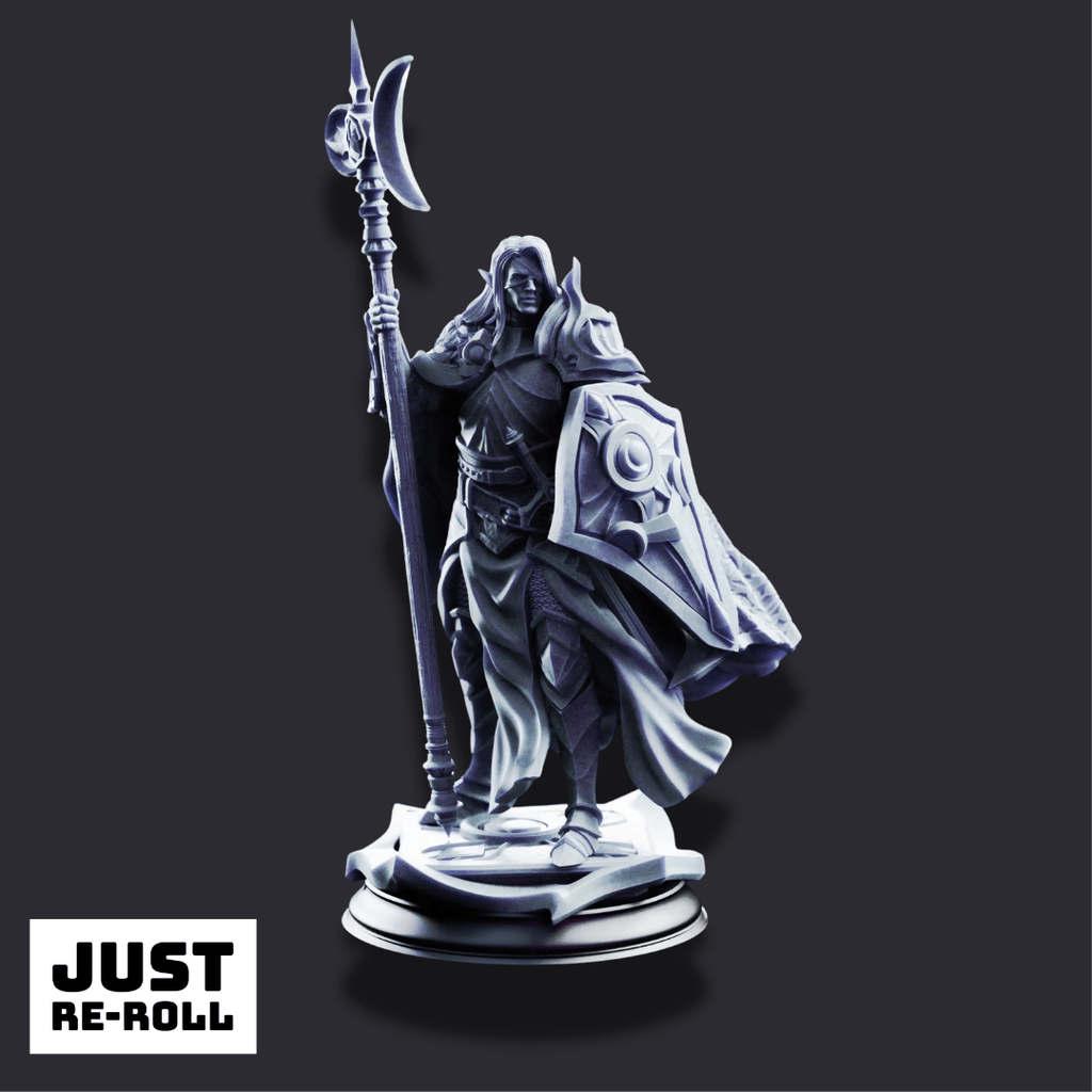 Ardent Silathin – Knight of the Waxing Moon - 3D Printed Fighter Miniature - Just Re-Roll