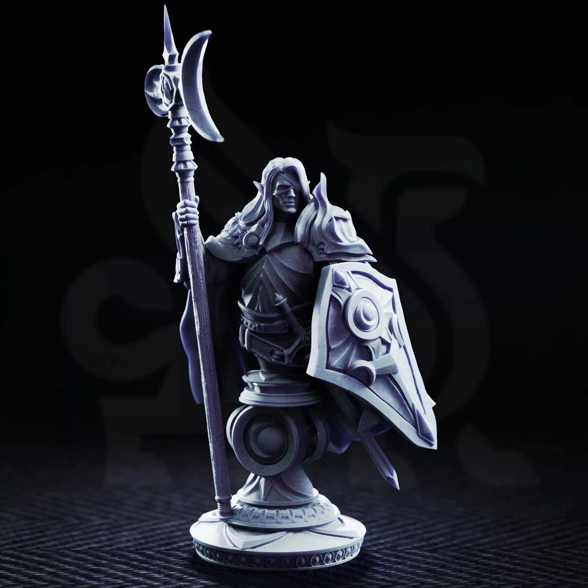 Ardent Silathin – Knight of the Waxing Moon (Bust) - 3D Printed Bust - Just Re-Roll