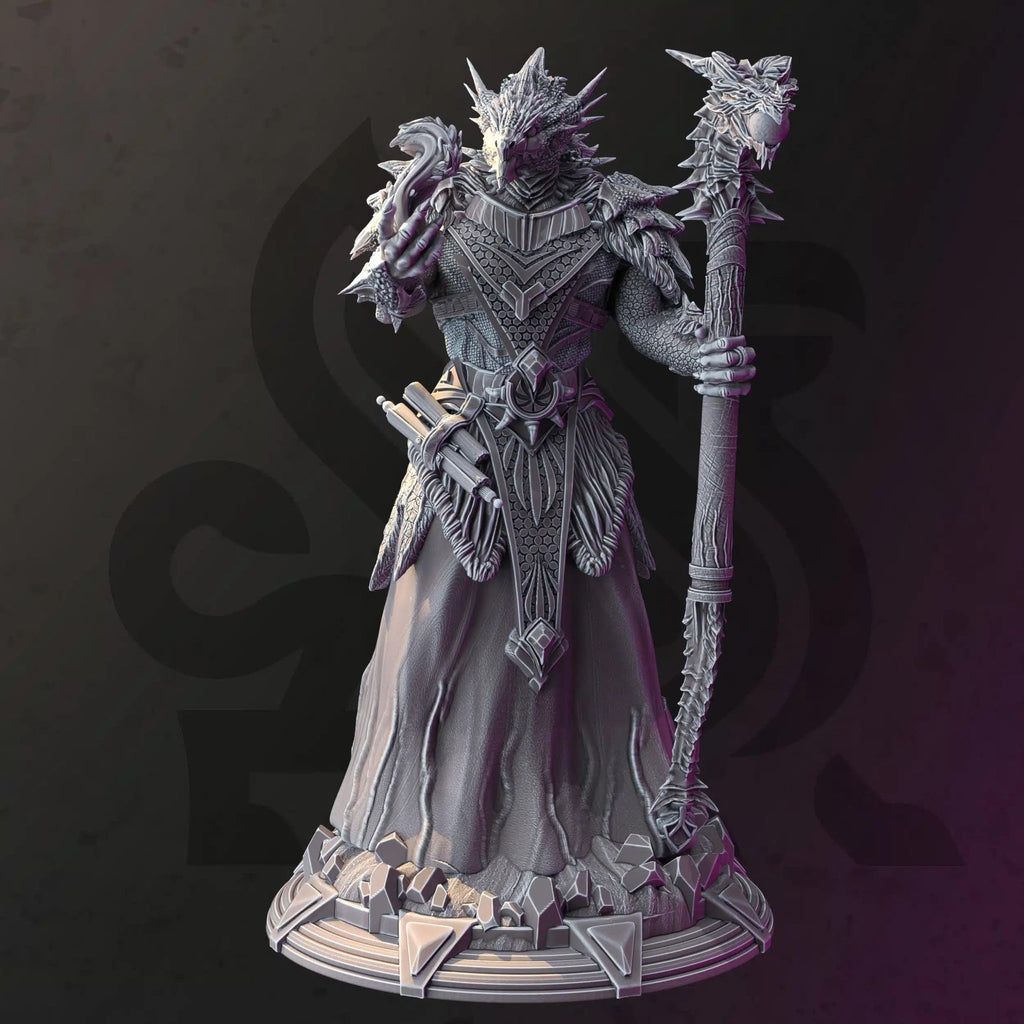 Artizak The Unruly Dragon - 3D Printed Sorcerer Character Miniature - Just Re - Roll