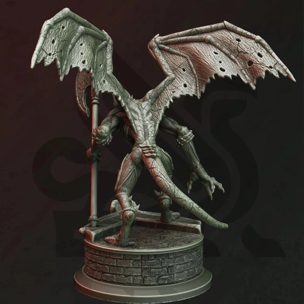 Artyr – Belfrian Gargoyle - 3D Printed Monster Miniature - Just Re-Roll