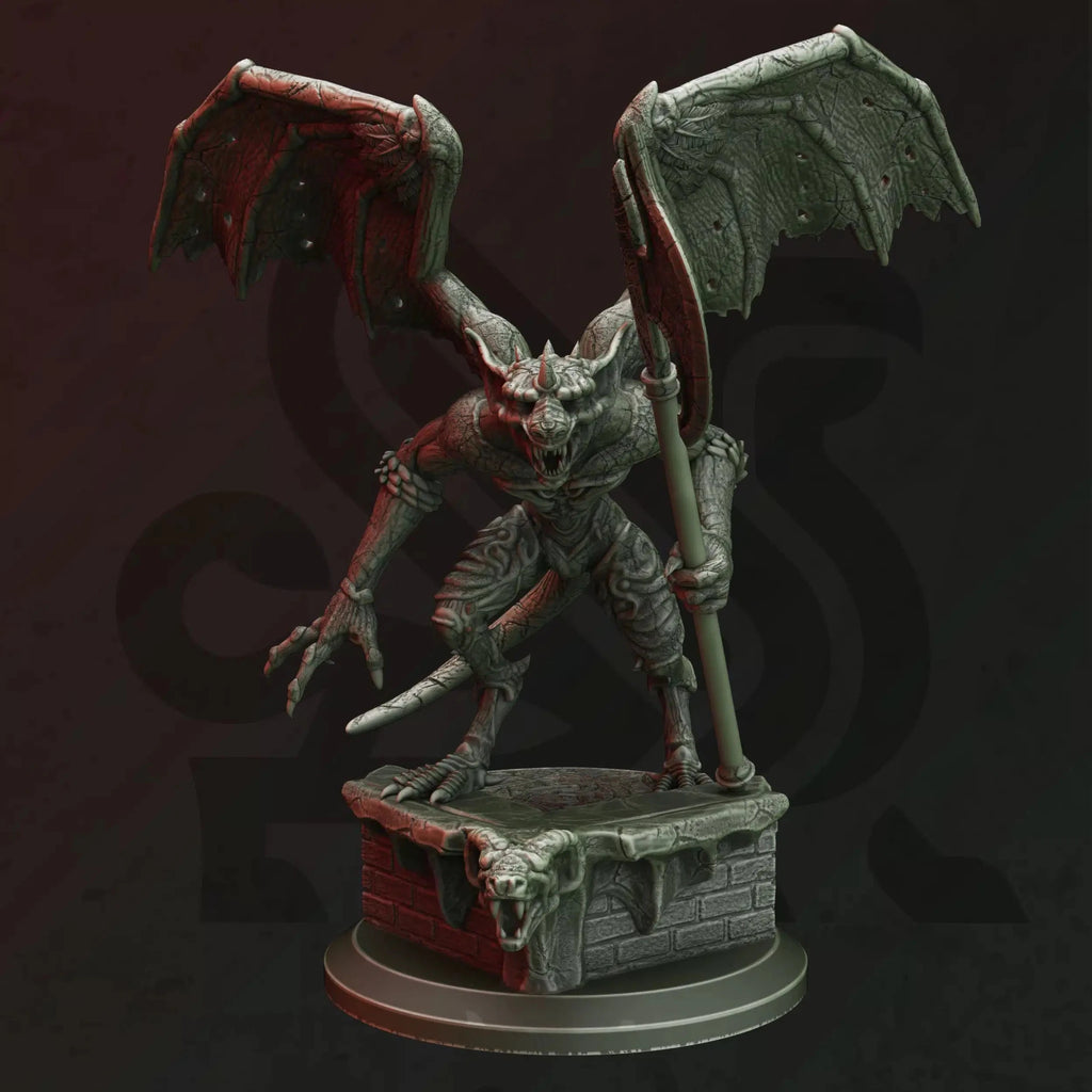 Artyr – Belfrian Gargoyle - 3D Printed Monster Miniature - Just Re-Roll