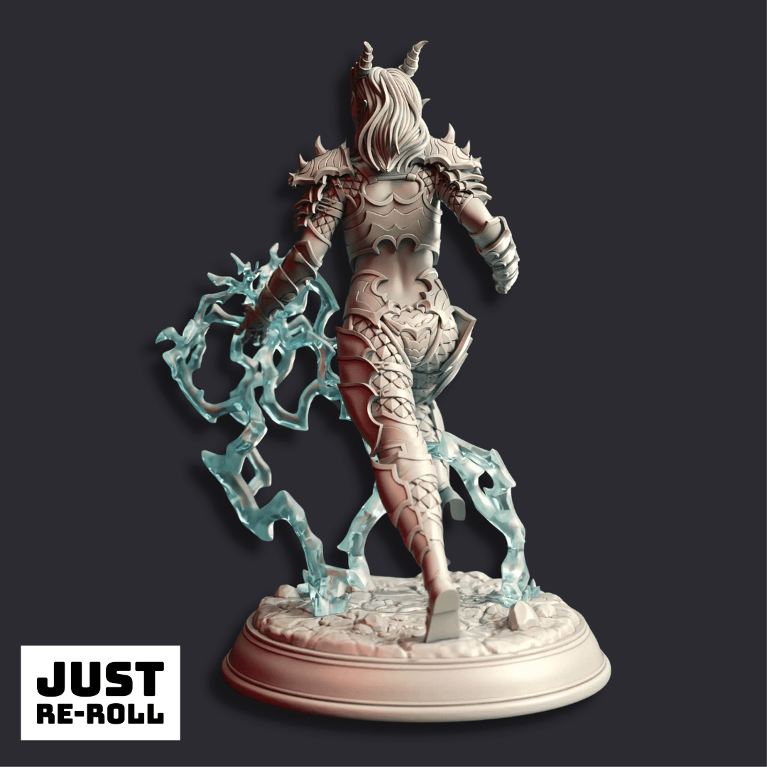Aurestia - 3D Printed Sorcerer Character Miniature - Just Re - Roll