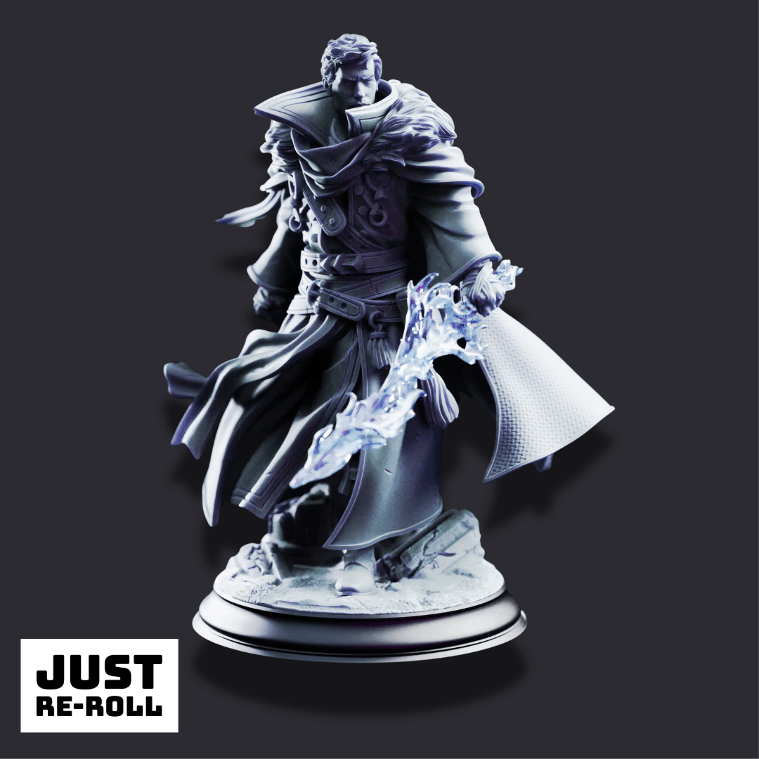 Bartholomew – Conjuration Sorcerer - 3D Printed Fighter Miniature - Just Re-Roll