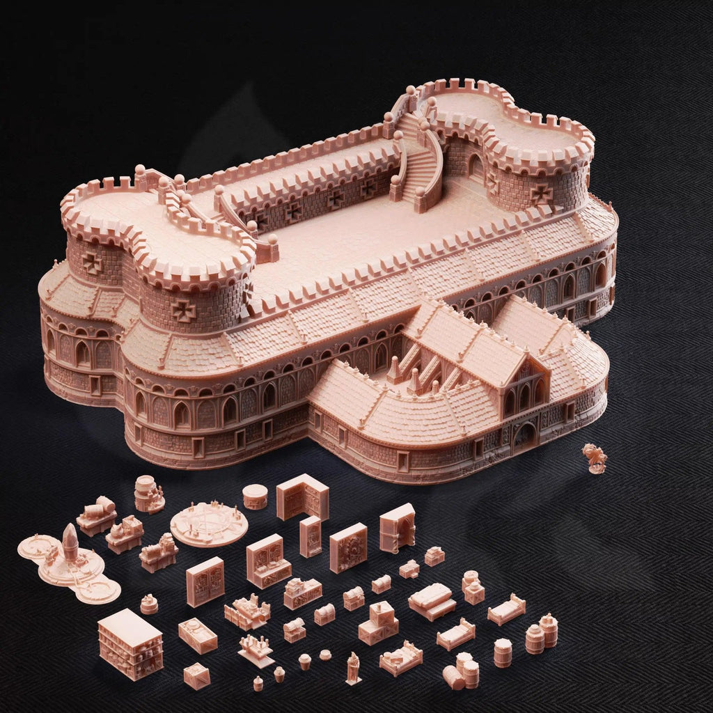 Bastion of the Wandering Mage - 3D Printed Fortress Terrain - Just Re - Roll