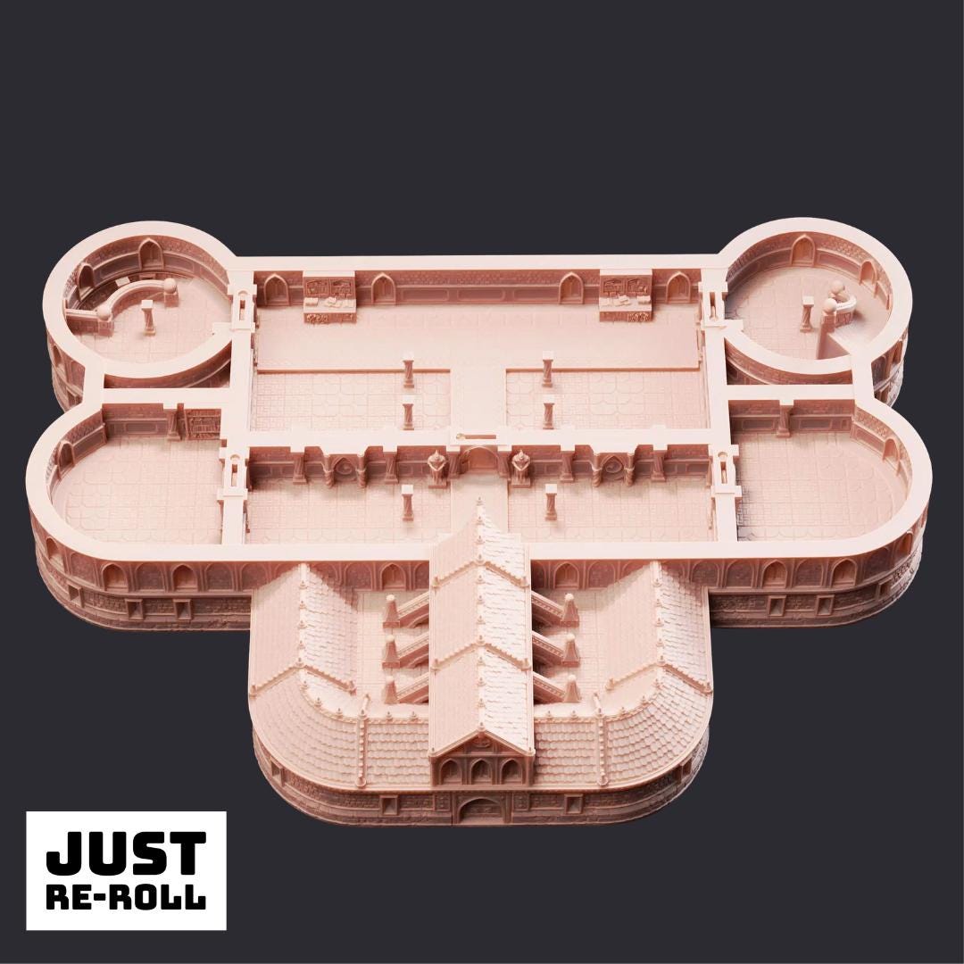 Bastion of the Wandering Mage - 3D Printed Fortress Terrain - Just Re - Roll