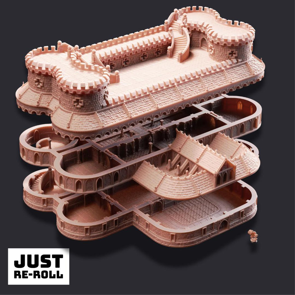 Bastion of the Wandering Mage - 3D Printed Fortress Terrain - Just Re - Roll