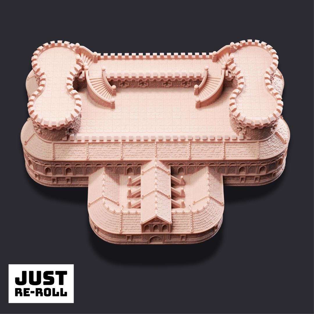 Bastion of the Wandering Mage - 3D Printed Fortress Terrain - Just Re - Roll