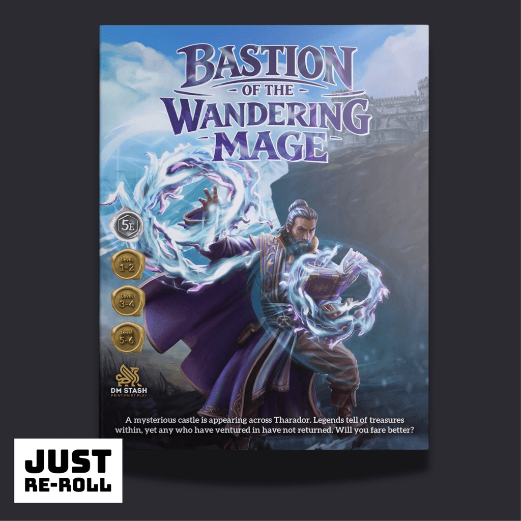 Bastion of the Wandering Mage Complete Miniatures & Campaign Set - D&D 3D Miniatures - Just Re - Roll