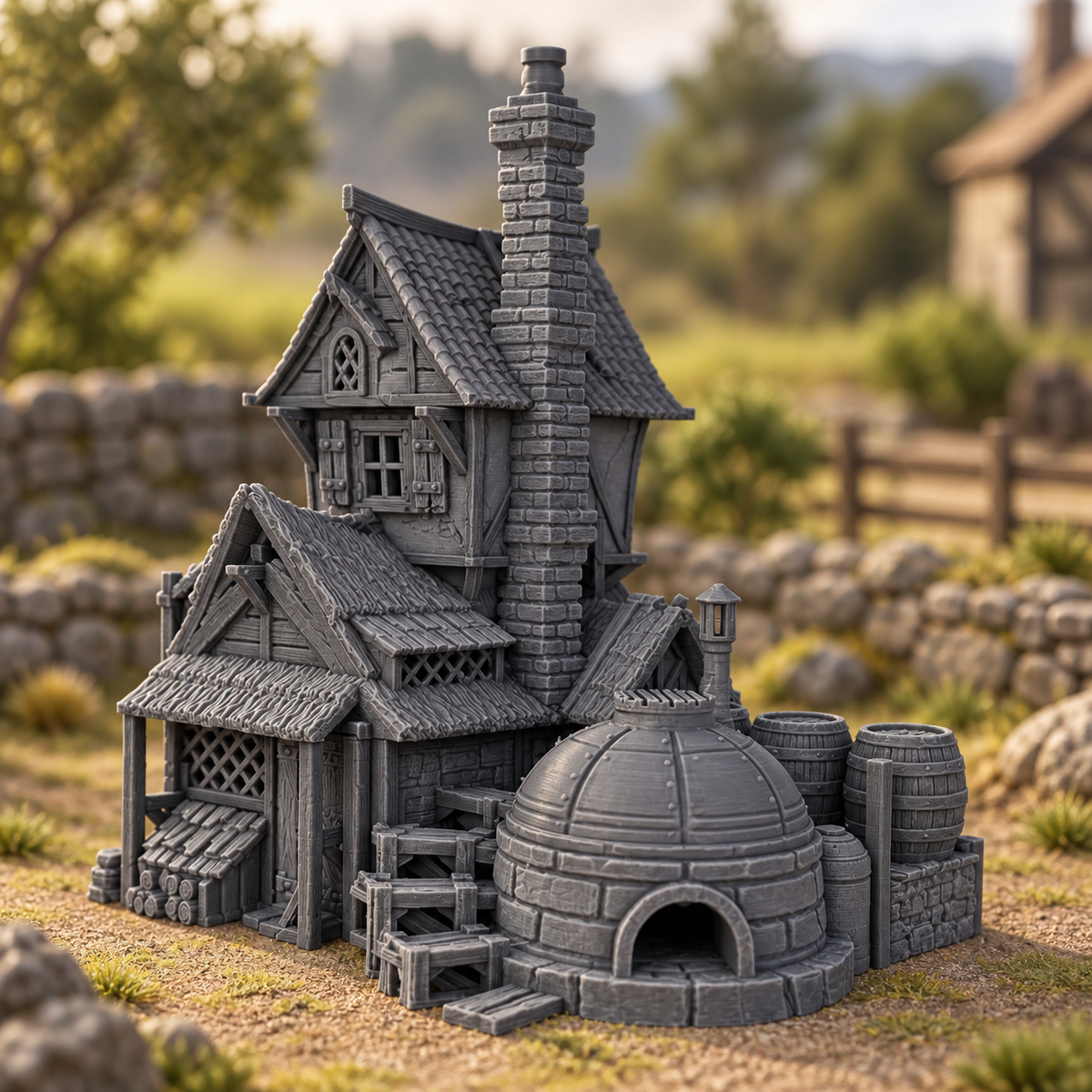 Blackthorn Distillery 28mm DND Terrain | Tabletop Wargaming Scenery for Warhammer, Frostgrave & RPG | 3D Printed