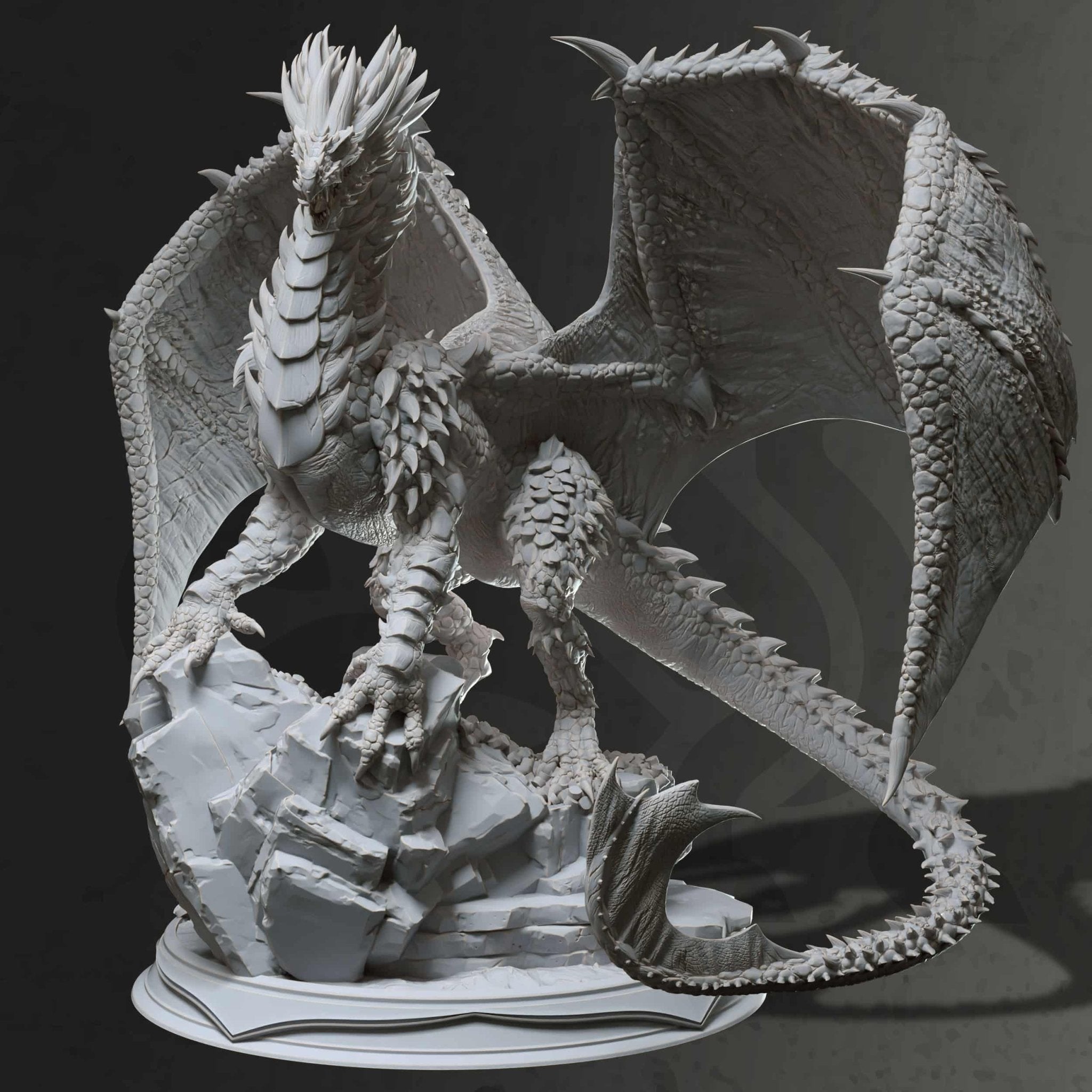 Brazatul – Ancient Bronze Dragon - 3D Monster Dragon Miniature - Just Re-Roll