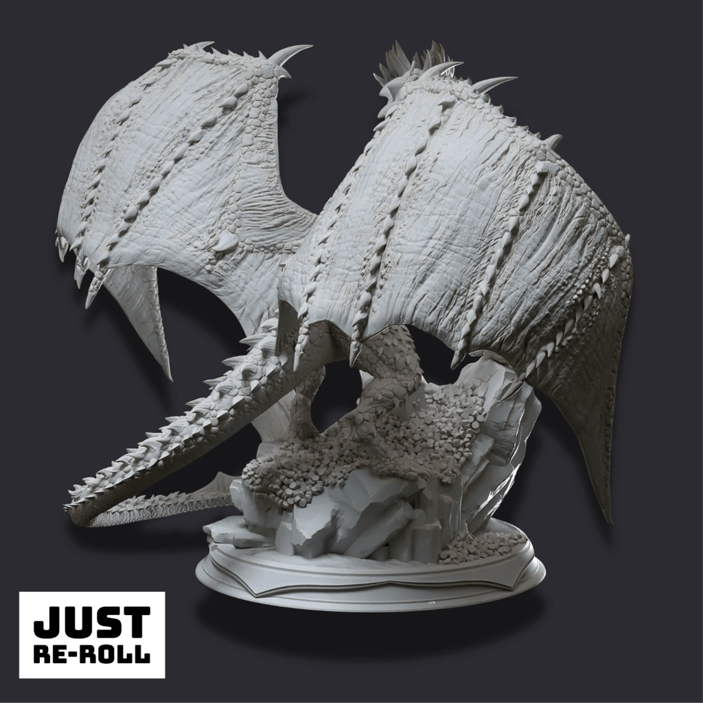 Brazatul – Ancient Bronze Dragon - 3D Monster Dragon Miniature - Just Re-Roll
