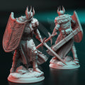 Caedes – Zealous Paladin of Erdrydion - 3D Printed Fighter Miniature - Just Re-Roll