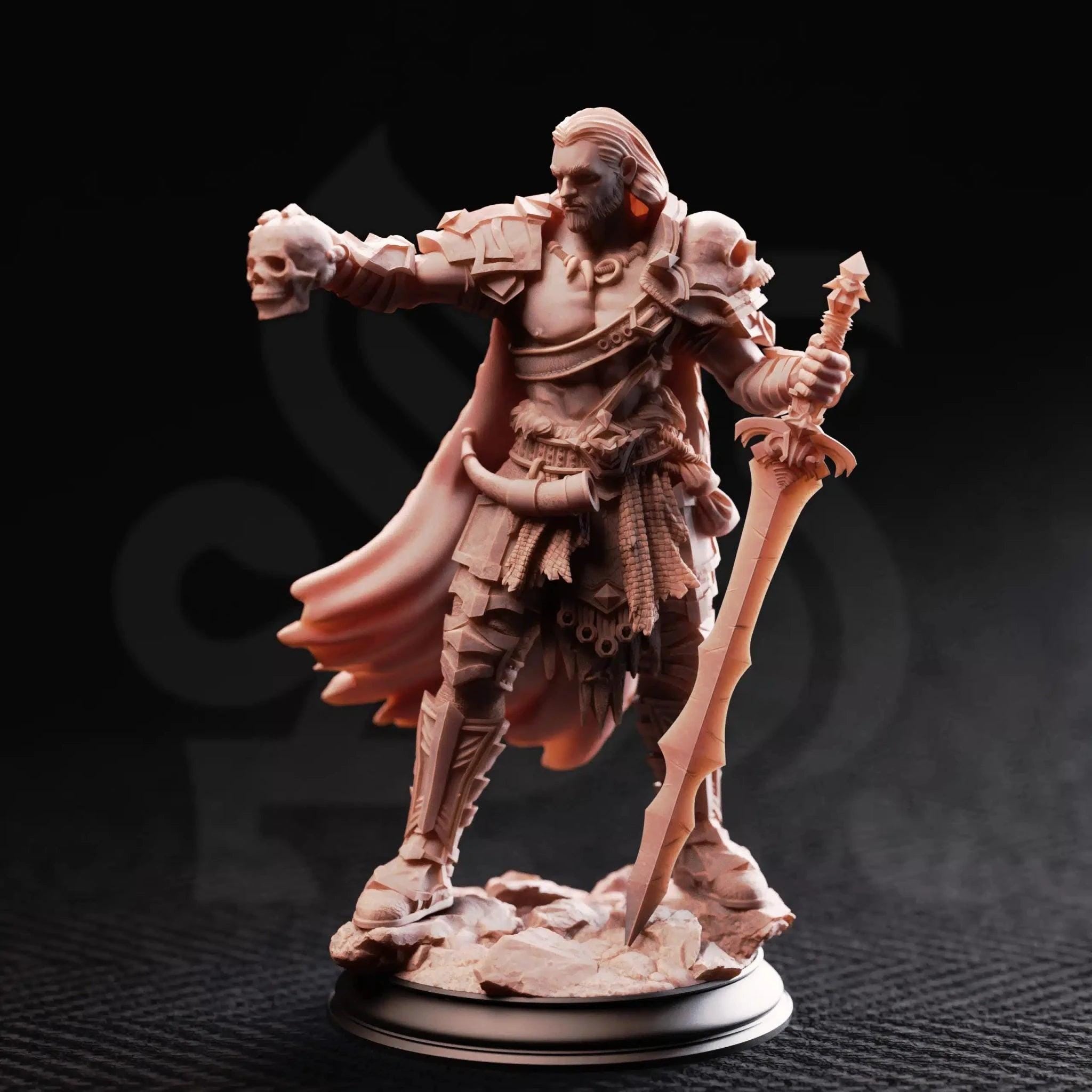 Corsicus – Swordsman of the North - 3D Fighter Miniature - Just Re - Roll