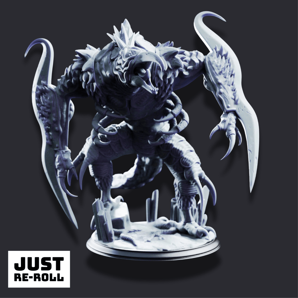 Depth Dismemberer – Subterranean Horror - 3D Printed Monster Miniature - Just Re-Roll