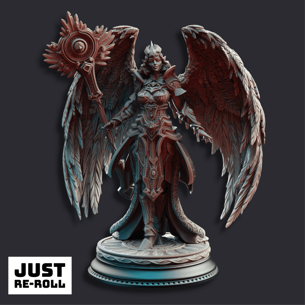 Divine Cleric - 3D Printed Character Miniature - Just Re - Roll