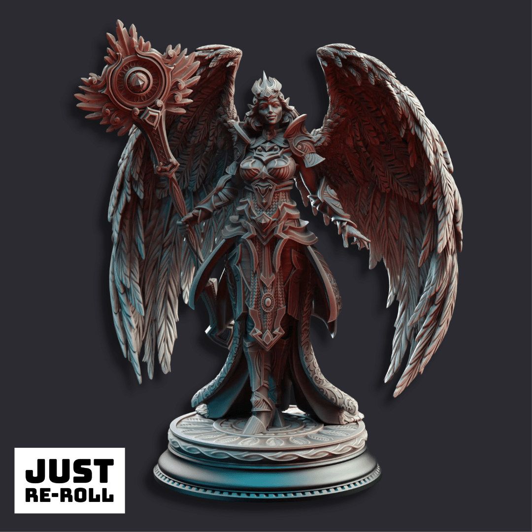Divine Cleric - 3D Printed Character Miniature - Just Re - Roll