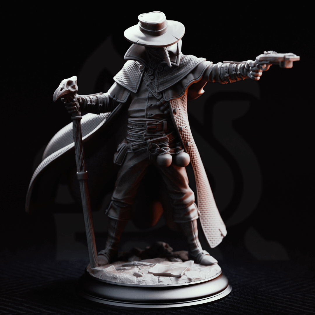 Doktor Jakobson Deranged Plague Doctor - 3D Printed Ranger Miniature - Just Re-Roll