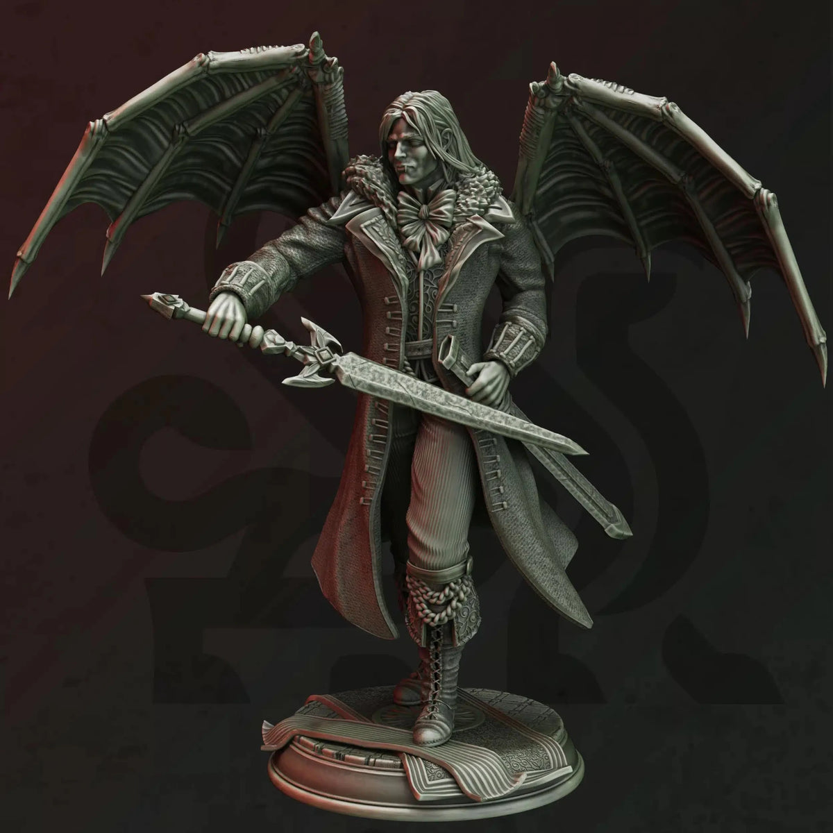 Duke Strauss – Vampiric Noble - 3D Printed Fighter Miniature - Just Re-Roll