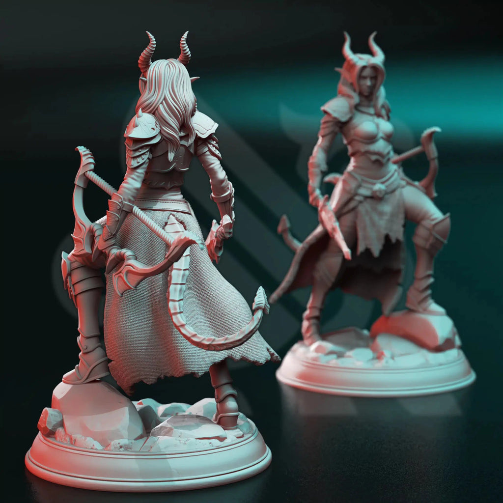 Elkava of the Sixth – Deception Huntress - 3D Printed Ranger Miniature - Just Re-Roll