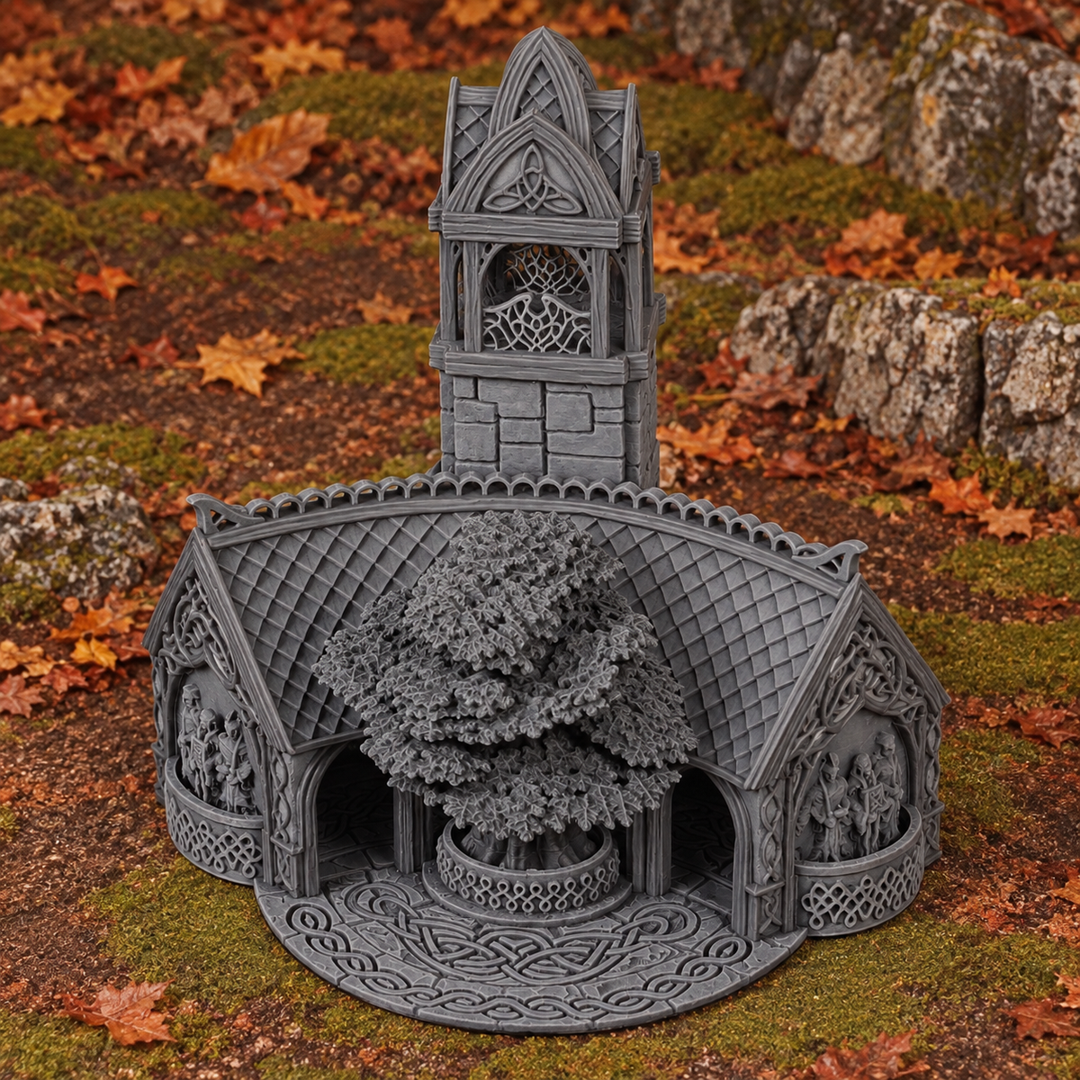 Elven Council Chamber 28mm DND Terrain | Tabletop Wargaming Scenery for Warhammer, Frostgrave & RPG | 3D Printed