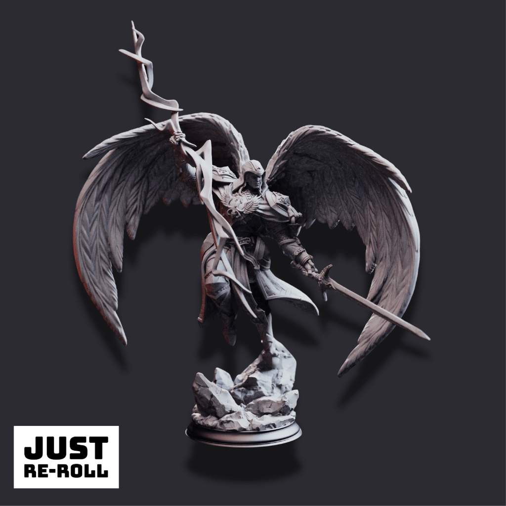Erdrydion – Father of Truth & Justice - 3D Printed Fighter Character Miniature - Just Re - Roll