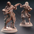 Ereviel “Eight Toes” – Bard of (mis)Fortune - 3D Printed Bard Miniature - Just Re-Roll