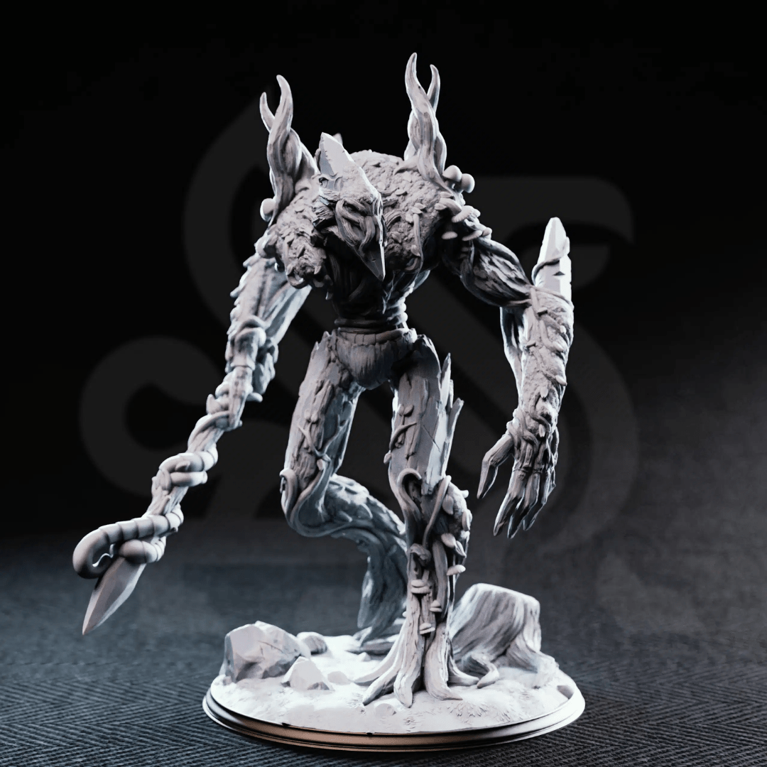 Evarak Treant of Duskweave - 3D Printed Monster Miniature - Just Re - Roll