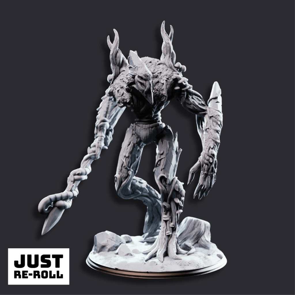 Evarak Treant of Duskweave - 3D Printed Monster Miniature - Just Re - Roll