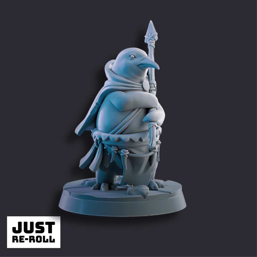Fantasy Penguins - 3D Printed Fantasy Penguin Miniatures - Just Re - Roll