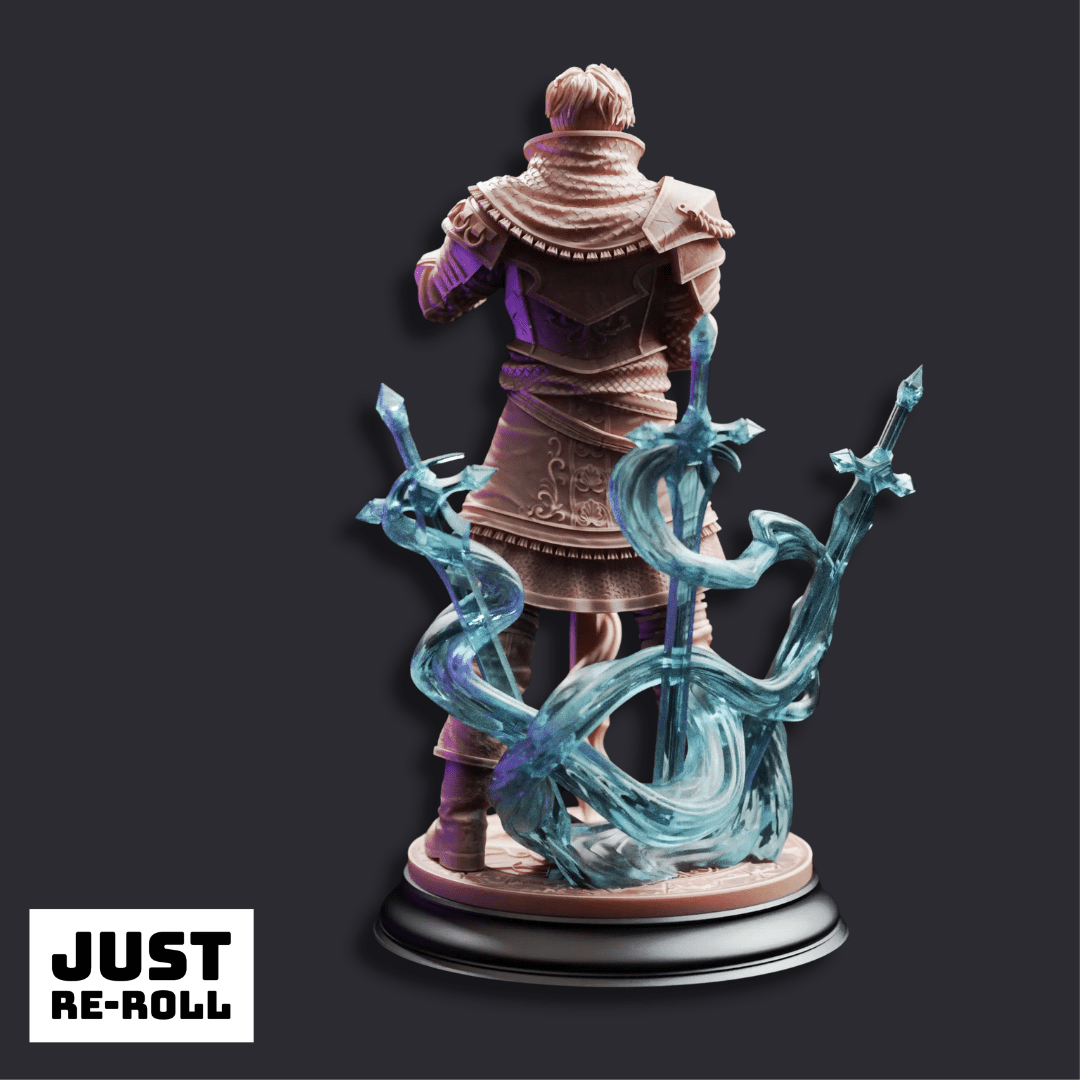 Felix Droste Graduate Battlemage - 3D Printed Fighter Miniature - Just Re-Roll