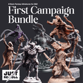 First Campaign Bundle - 8 Resin Fantasy Miniatures for DnD, Pathfinder & Tabletop RPGs - Just Re-Roll