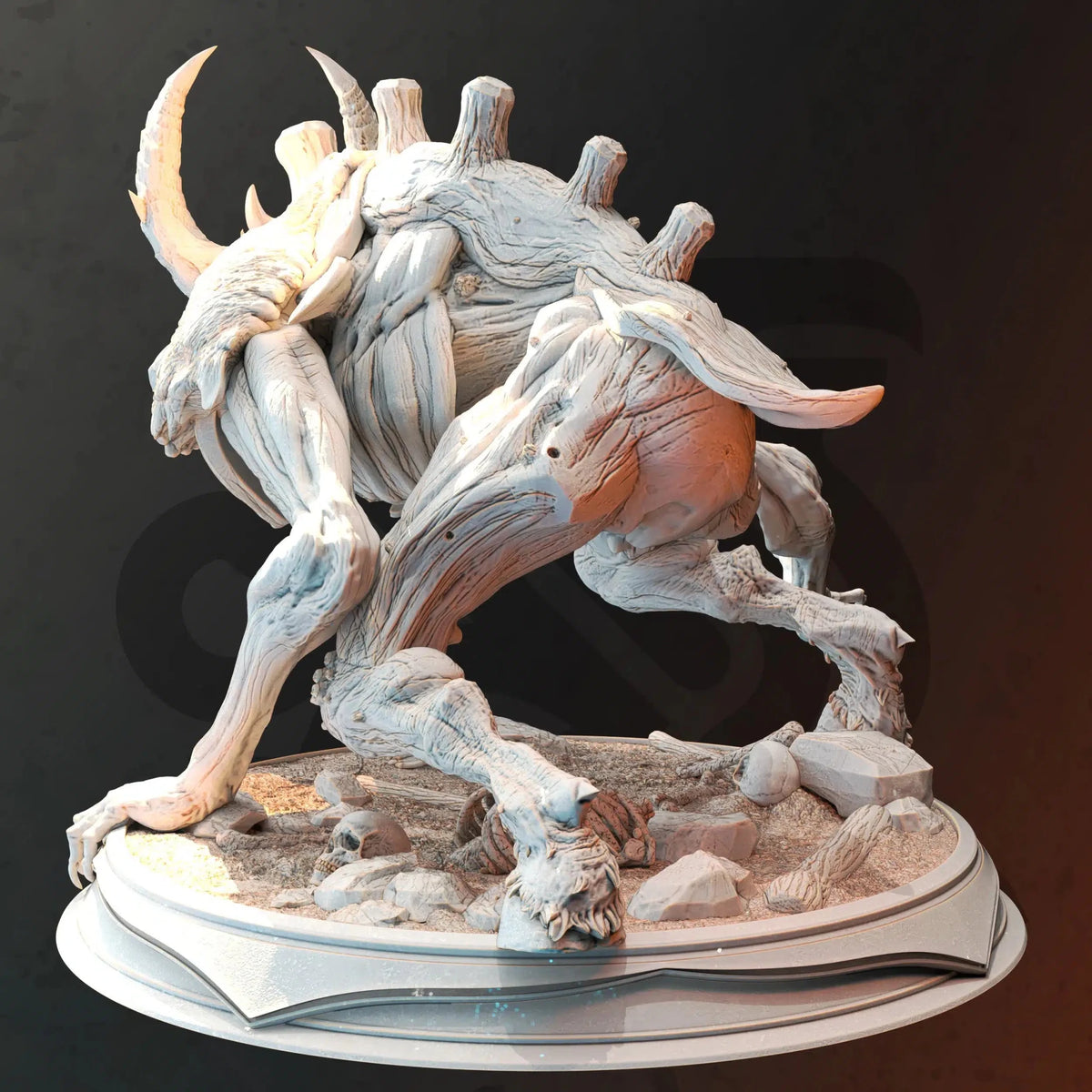 Fjornath – Desecrated Forest Guardian - 3D Printed Monster Miniature - Just Re-Roll
