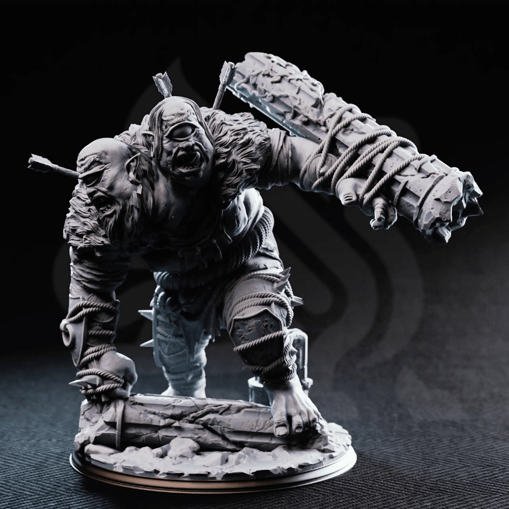 Flim & Krim Ettin Brute - 3D Printed Monster Miniature - Just Re-Roll