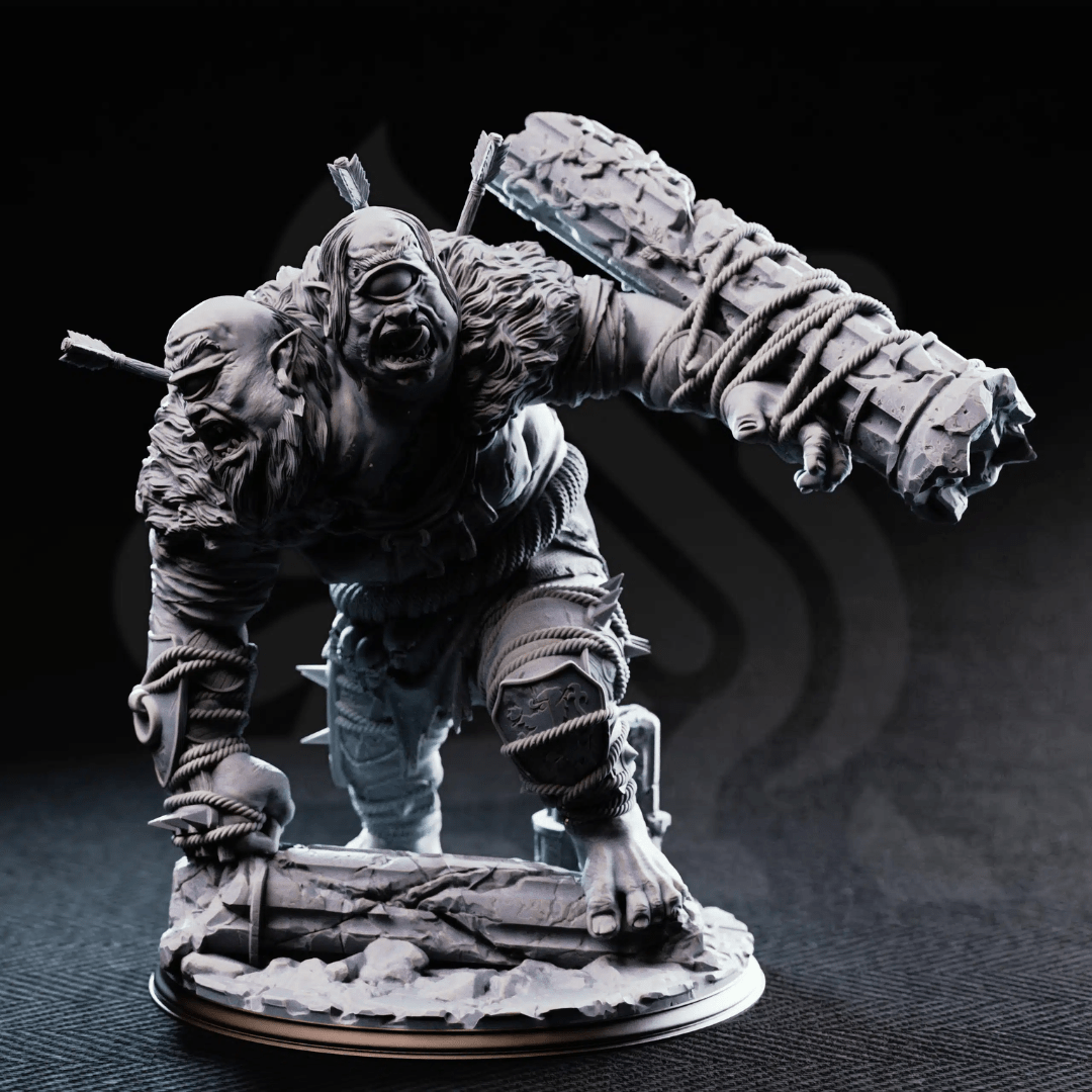 Flim & Krim Ettin Brute - 3D Printed Monster Miniature - Just Re-Roll
