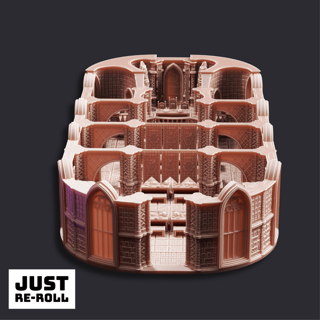 Founders’ Dining Hall Arcane University Hall - 3D Printed Terrain - Just Re-Roll