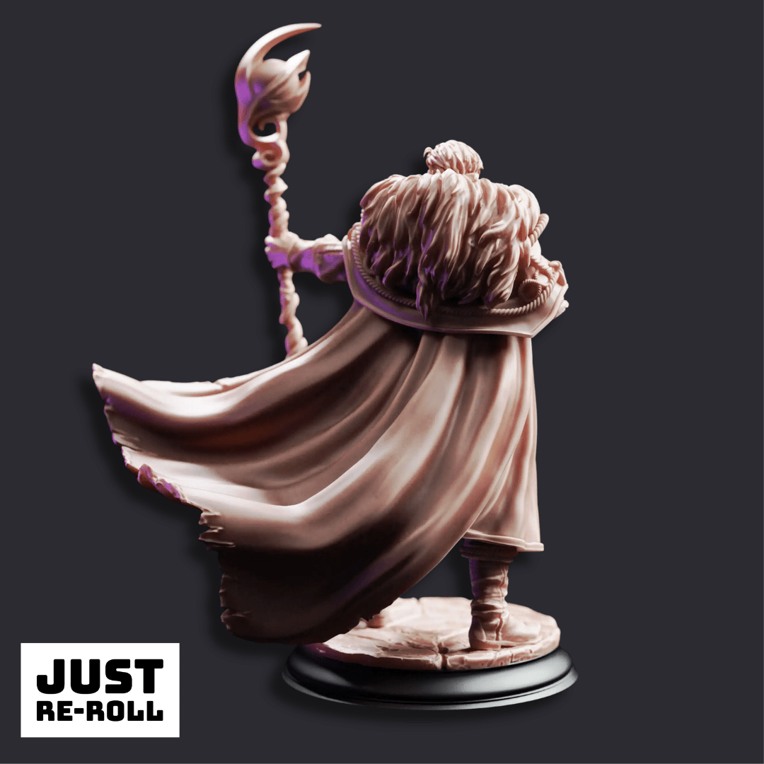 Frederik Vahlen Professor of Progress - 3D Printed Sorcerer Miniature - Just Re-Roll