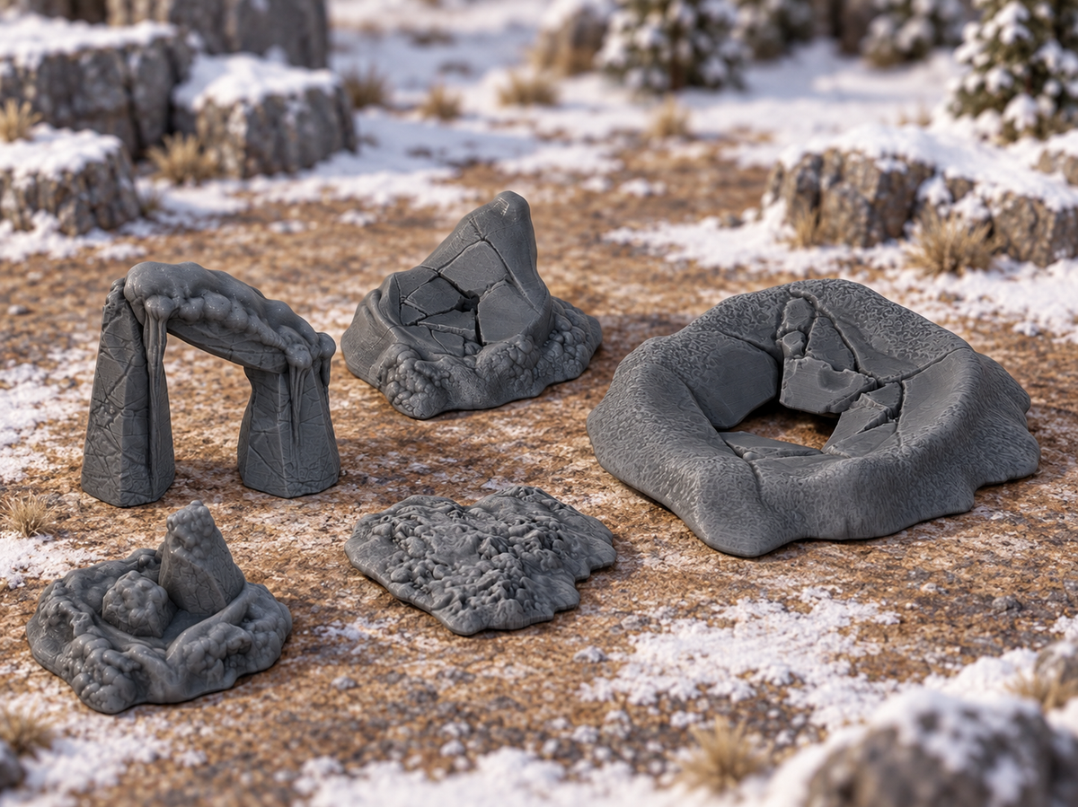 Frozen Scatter - 28mm DND/Wargame/RPG Terrain