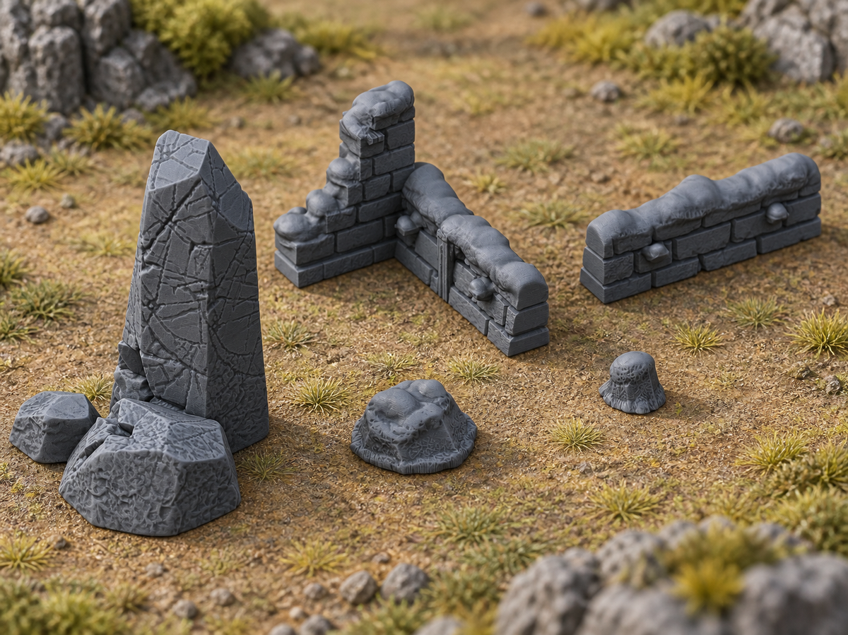 Frozen Scatter Set 2 - 28mm DND/Wargame/RPG Terrain